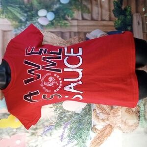👕 Tee Luv Awesome Sauce Red T-shirt